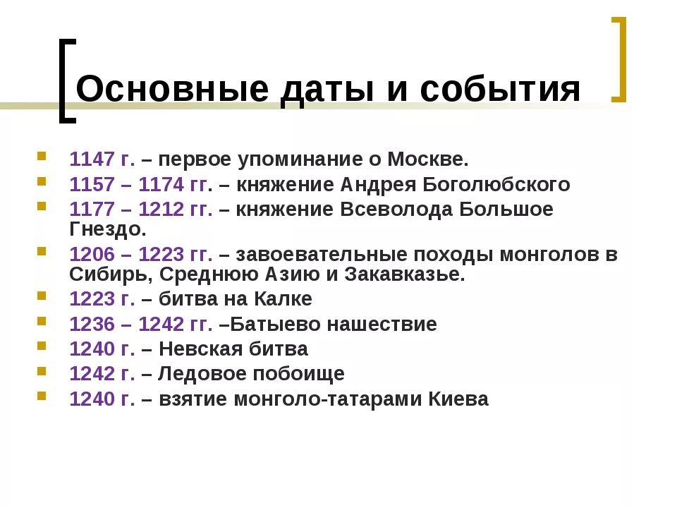 Даты 10 века