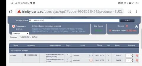 Тринити партс курск