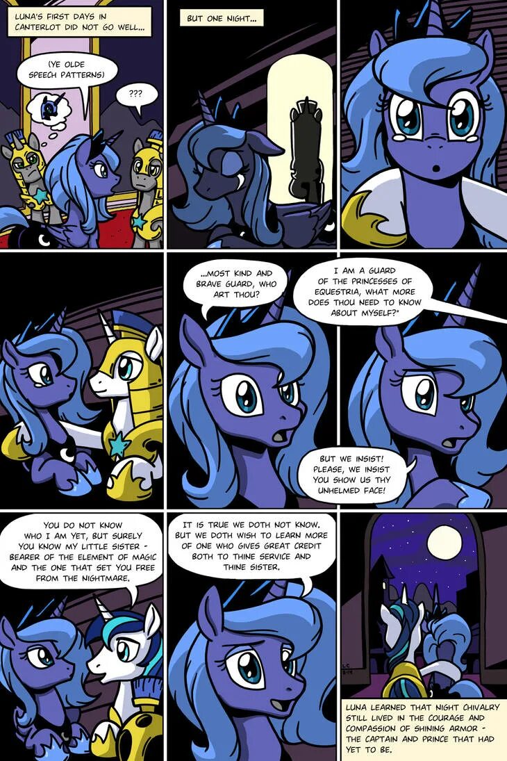 Читать комикс на луне. MLP Princess Luna комиксы. Пони комикс Шайнинг Армор. МЛП принцесса Луна комиксы. МЛП комиксы брони.