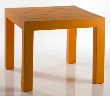 A orange table