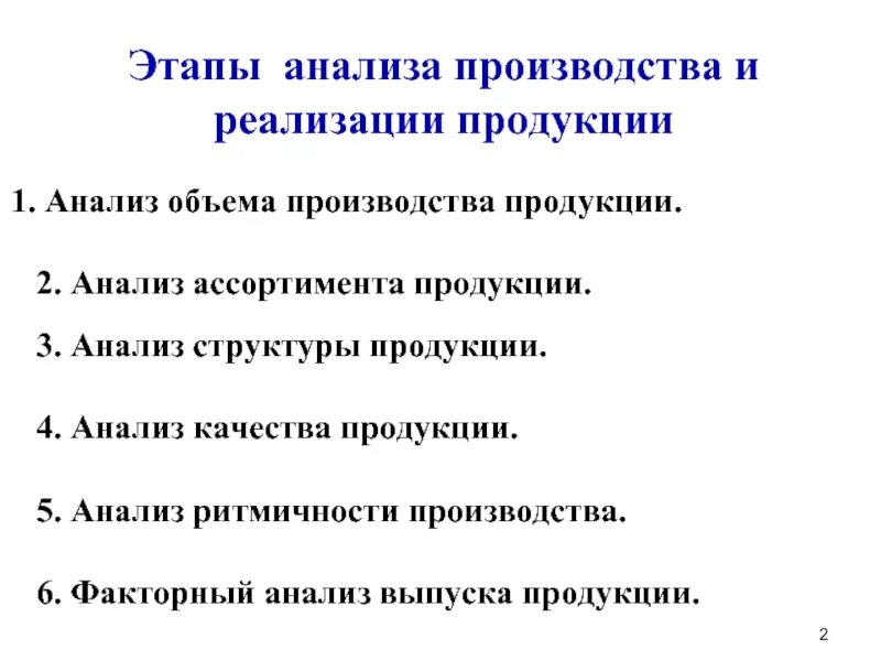 Суть анализ производства. Методика анализа производства и реализации продукции. Методика анализа ритмичности производства. Методика анализа ассортимента продукции. Анализ качества произведенной продукции.