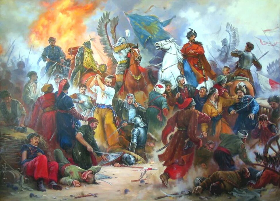 Берестецкая битва 1651 картина. Битва под Берестечком. Оборона против польских войск