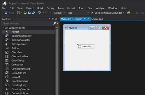 Создать приложение на visual studio