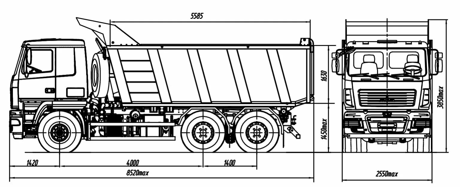 Маз расстояние. Габариты МАЗ 6501 самосвал. Габариты МАЗ 5516 самосвал. МАЗ 6501 самосвал характеристики. МАЗ 6501с9 габариты.