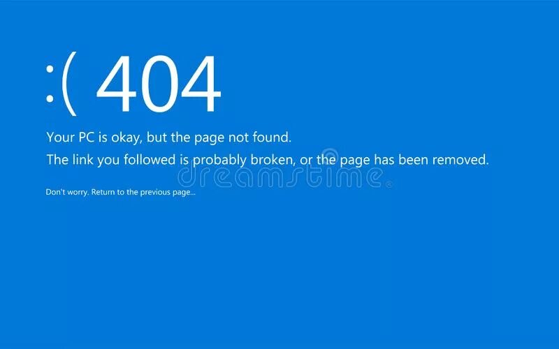 Error displaying the error page