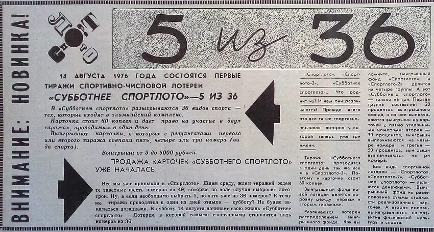 Результаты спортлото 6 из 49. Спортлото. Спортлото Советская лотерея. Спортлото в 1976 году. Первый розыгрыш Спортлото.