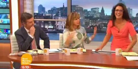 Susanna Reid Suffers Wardrobe Malfunction Live On 'Good Morning Britai...