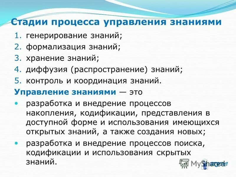 вопросы по управлению знаниями
