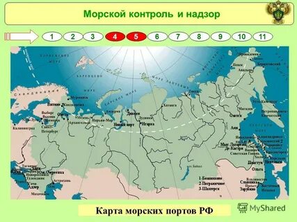 Крупные города порты на карте
