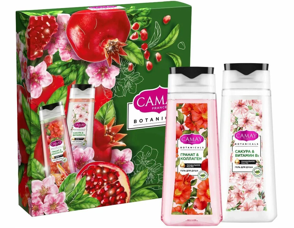 Camay Botanicals цветы граната набор. Гель для душа Camay Botanicals цветы граната 250 мл. Подарочный набор Camay Botanicals. Гель для душа камей 250 мл. Японская Сакура.