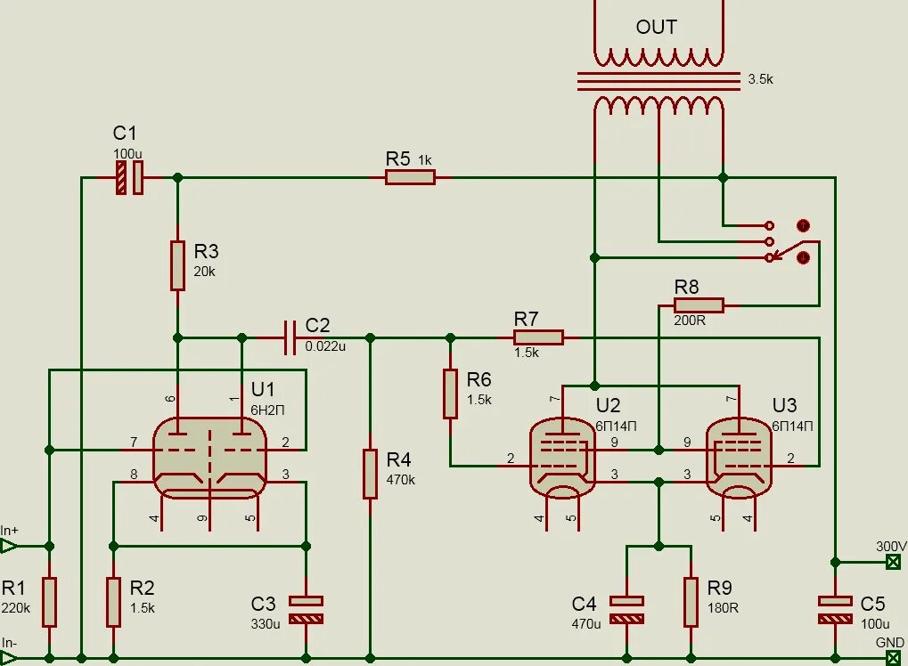 Унч на лампах. Двухтактный усилитель на лампах 6п1п. Усилитель на 6п14п однотактный. Схема лампового усилителя на 6п1п. Усилитель на 6п15п однотактный.
