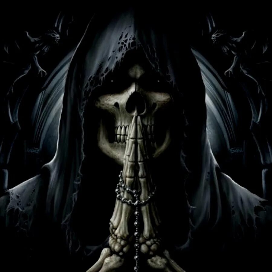 Смерть в капюшоне. Крутые черепа. Крутой демон. Смерть с косой. Ghostemane скелет.