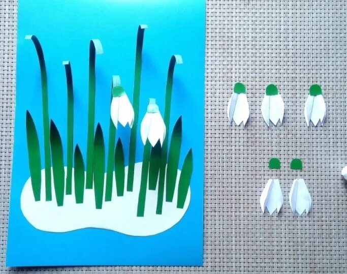 Технология 1 класс подснежник аппликация. Весенние аппликации в детском саду. Аппликации подснежник. Весенняя аппликация. Подснежники из салфеток.