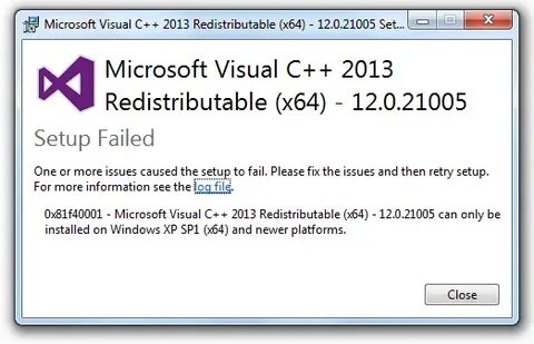 Visual c redistributable