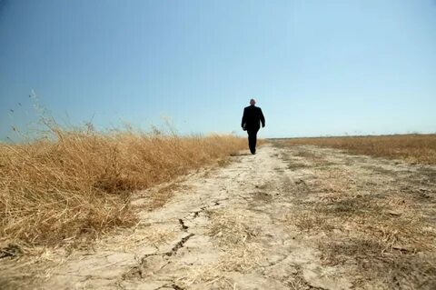 The walking away