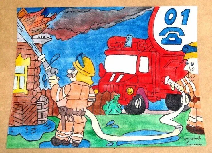 Рисунок на пожарную тему. Рисунок на тему пожарная безопасность. Рисунок ко Дню пожарной охраны. Пожарный спасатель рисунок. Рисунок на тему пожарная охрана