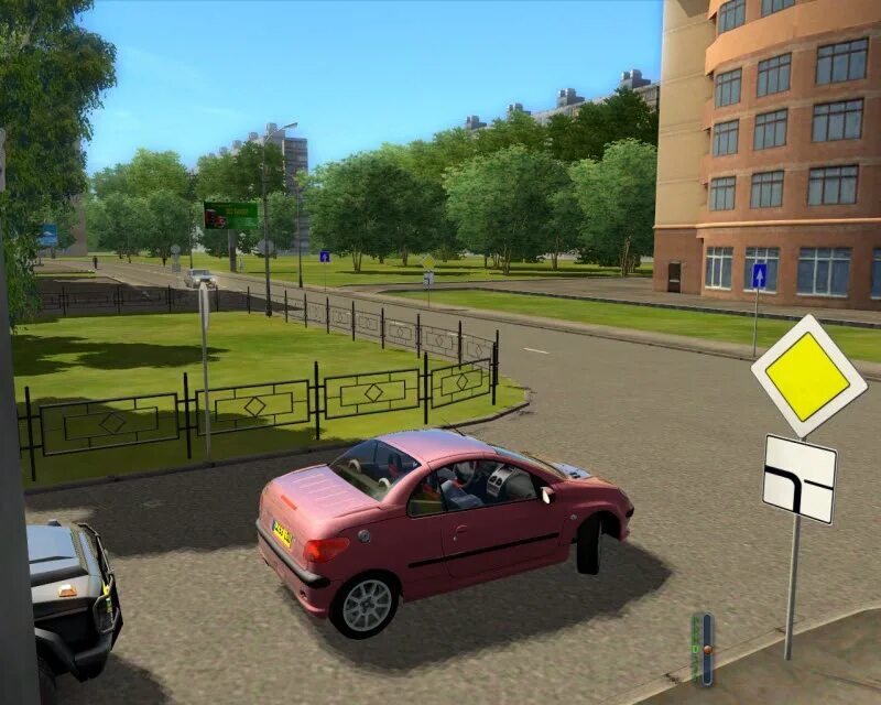 Игру обычные машины. City car Driving 2. Сити кар драйвинг 2014. Дворы в City car Driving.