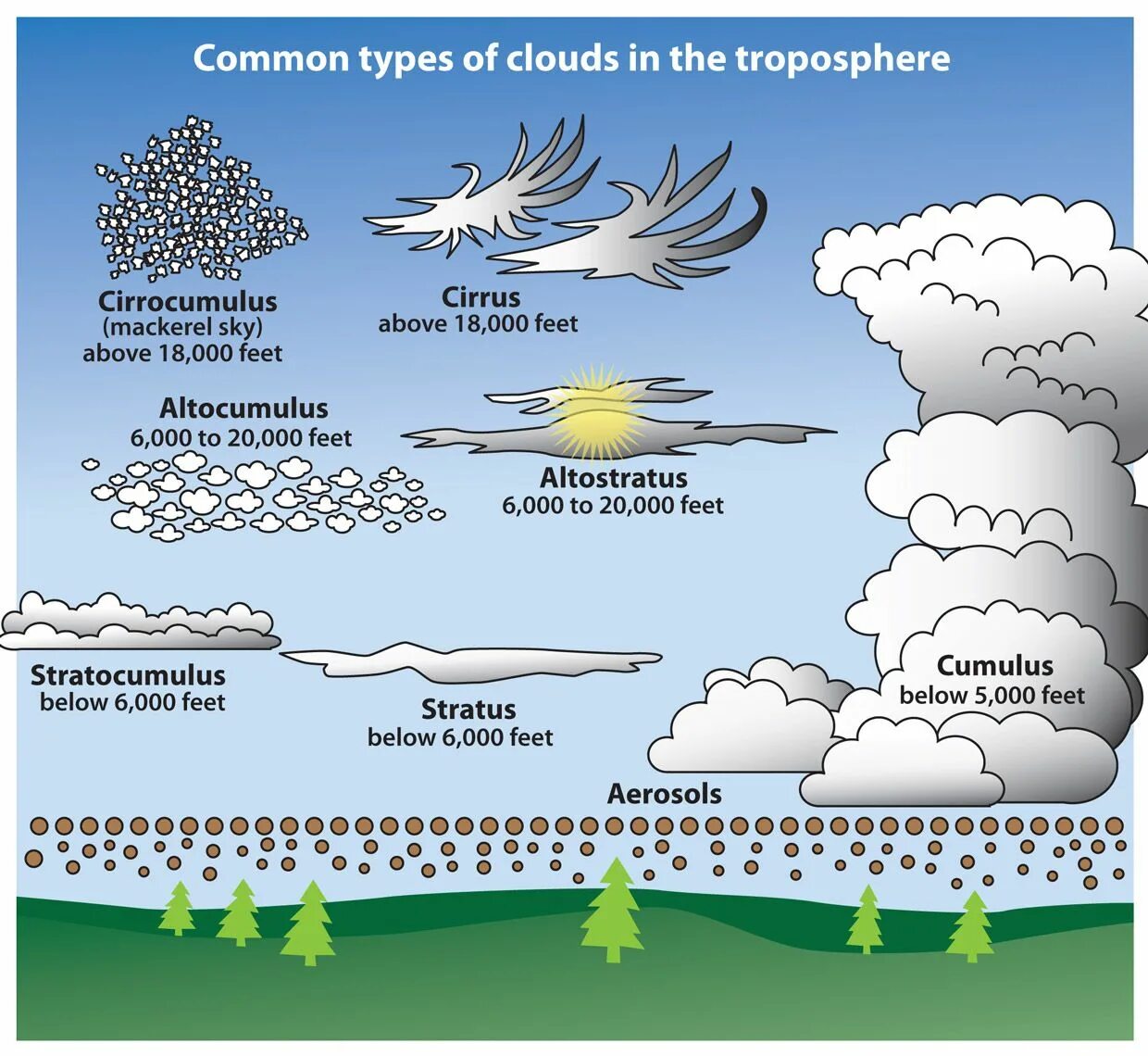 Types of clouds