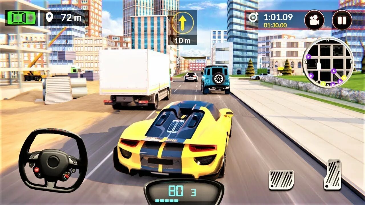 Drive for speed simulator