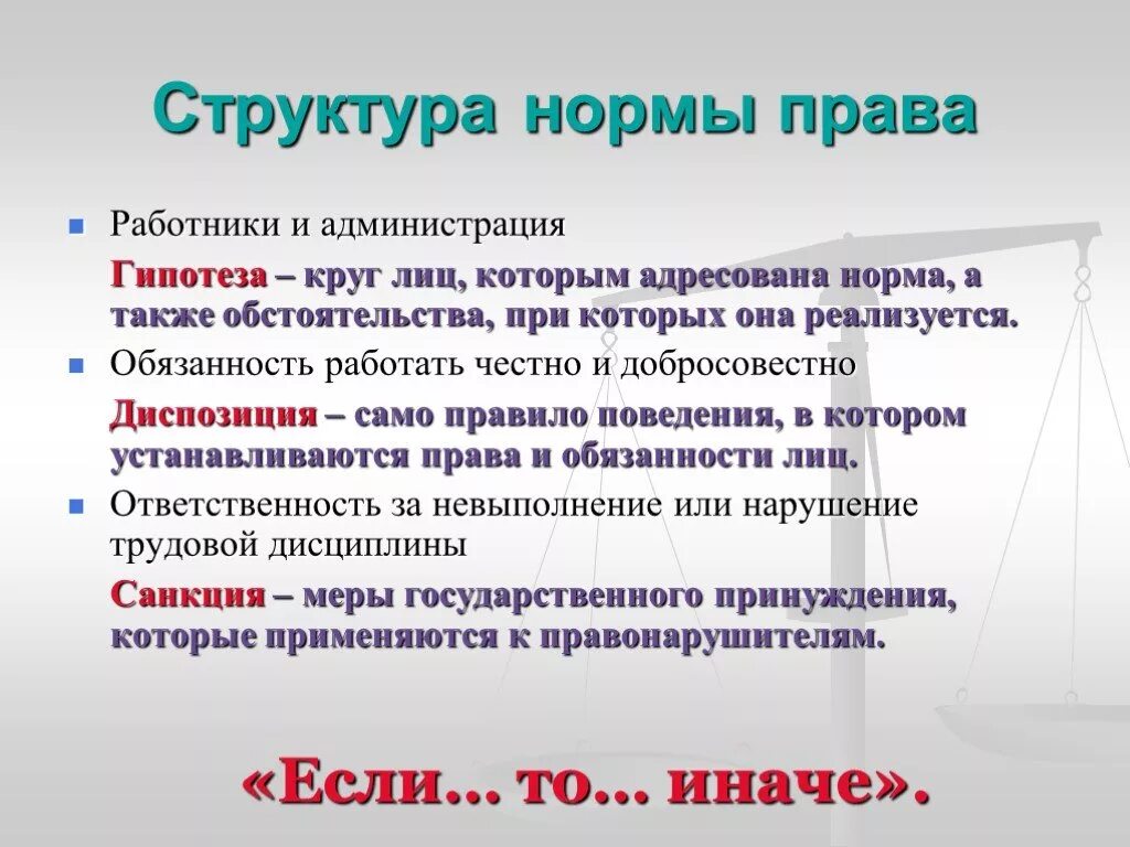 Гипотеза диспозиция санкция в уголовном праве. Диспозиция сторон