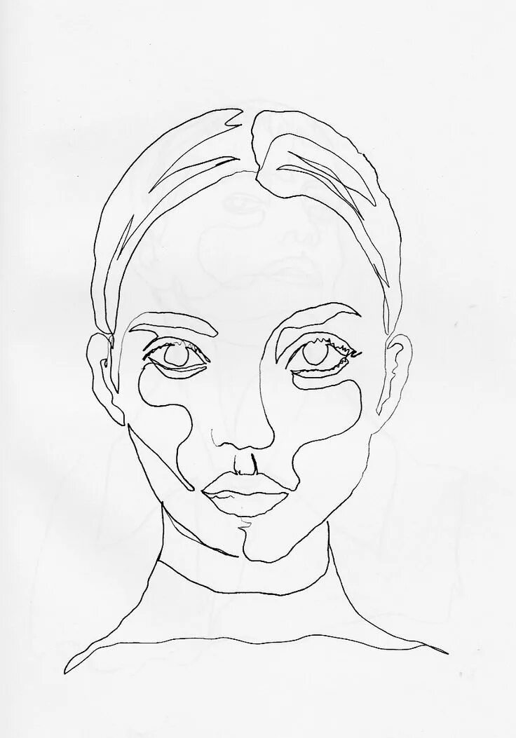 Лицо line. Эскиз лица. портрет линиями. лицо рисунок. лицо девушки рисунок.