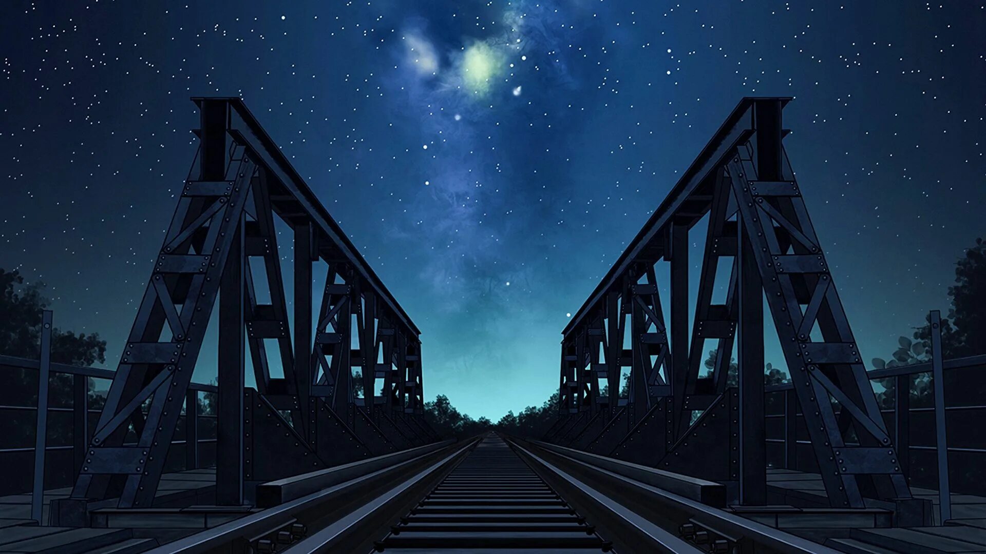 Звездный мост. Ночное небо арт. Мост в Звёздное небо. Ночное небо и мост. Star rail 5 star