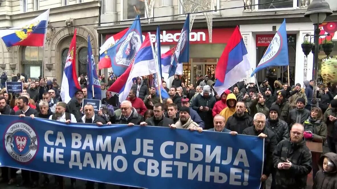 Демонстрация черногр в Черногории. Что в Черногории происходит сейчас. Черногория когда ратифицировала ЕКПЧ.