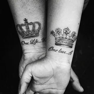 Tattoo uploaded by Alyssa • #couplestattoo #kingandqueen