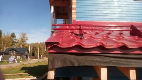 Как крепить ветровую планку на металлочерепицу