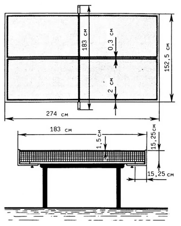 Высота сетки в настольном теннисе. Размеры теннисного стола чертеж. Разметка стола для настольного тенниса стандарт. Высота теннисного стола для настольного тенниса. Теннисный стол Размеры стандарт.