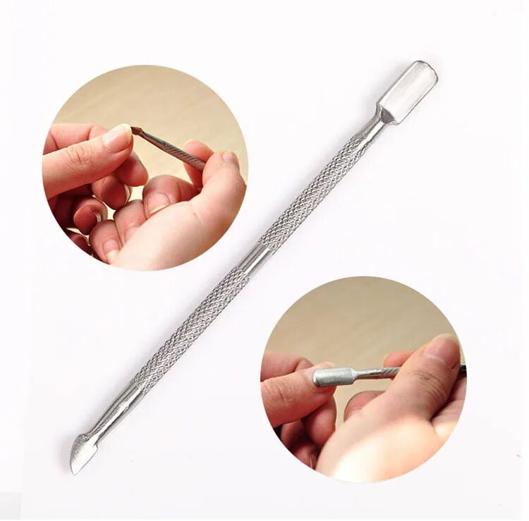 Инструмент для кутикулы пушер. Stainless Steel Nail Cuticle Scissor Spoon Pusher. Толкатель для омертвевшей кутикулы. Инструмент для обрезания кутикулы стальная ручка ru-0150.