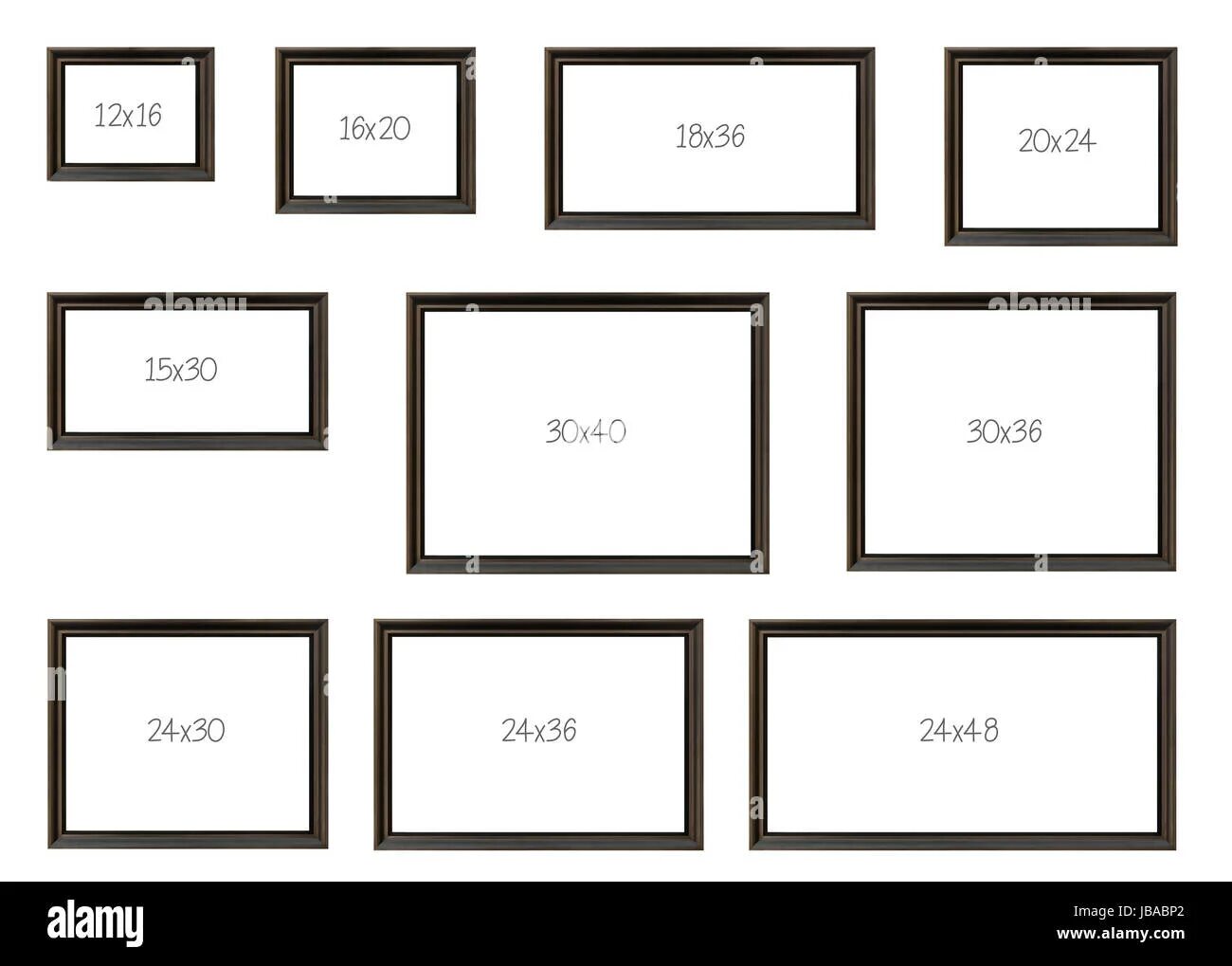 Ukuran Foto untuk Standar dari 2R, 3R, 4R, 8R, 10R sampai 30R Fotografia, Stampe
