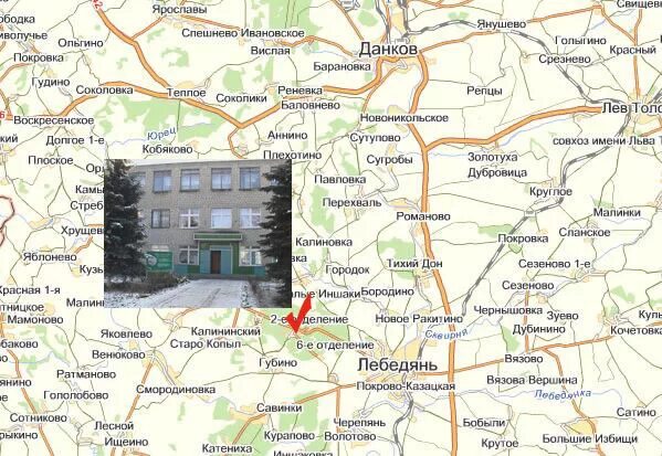 карта лебедяни с улицами