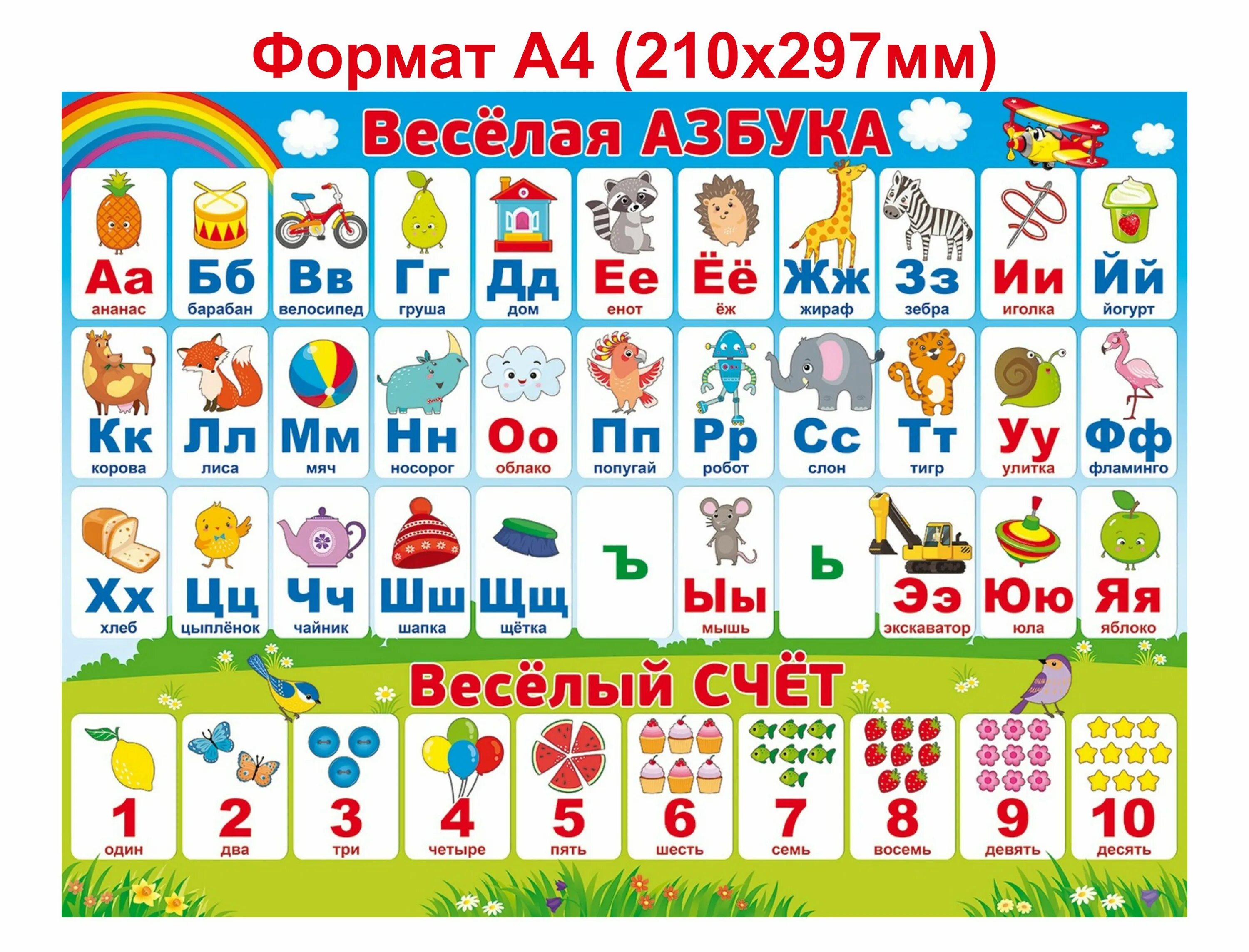 Азбука партизанск. Плакат обучающий, а2, разрезная, "Азбука", Леда. Алфавит для детей. Алфавит плакат. Азбука для дошкольников.