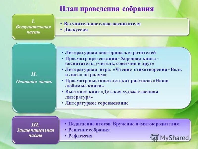 вступительный текст вверху мини сайта для воспитателя