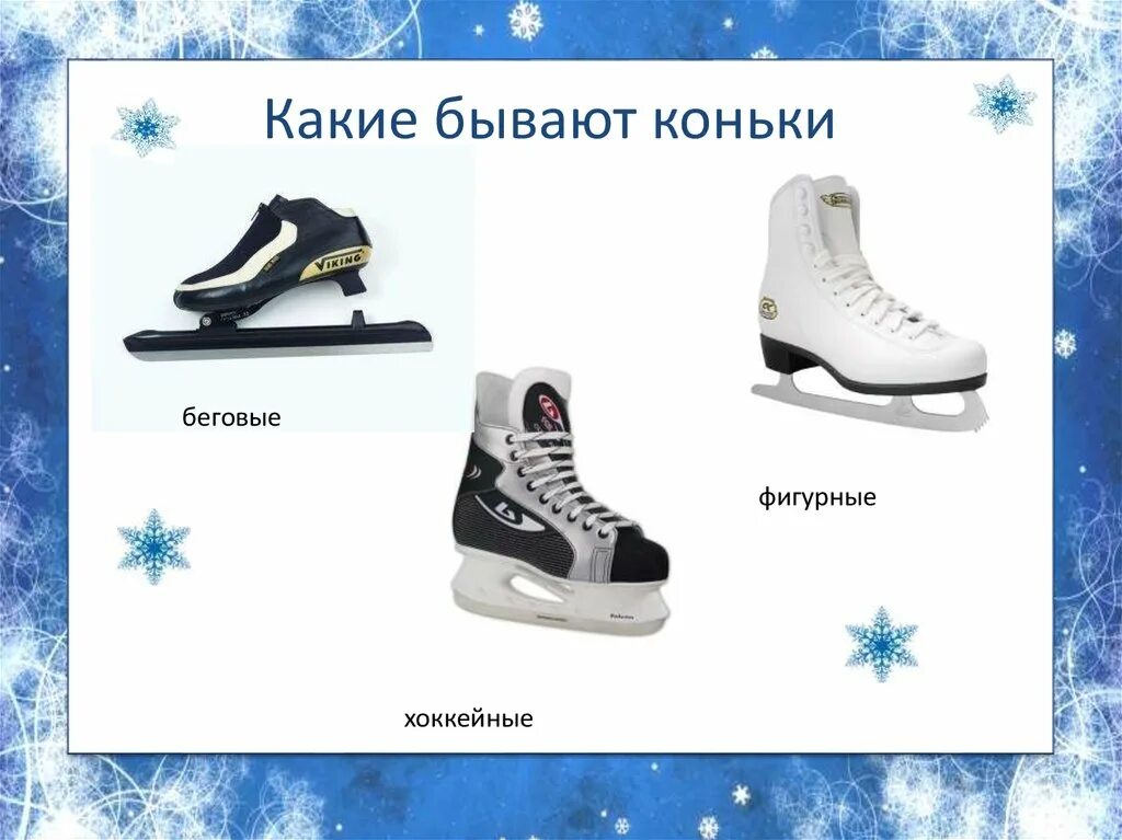 Какие бывают коньки. Типы коньков. Тема коньки. Виды фигурных коньков