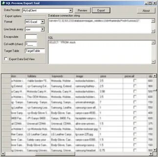 Export tool