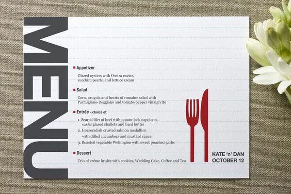 Menu layout
