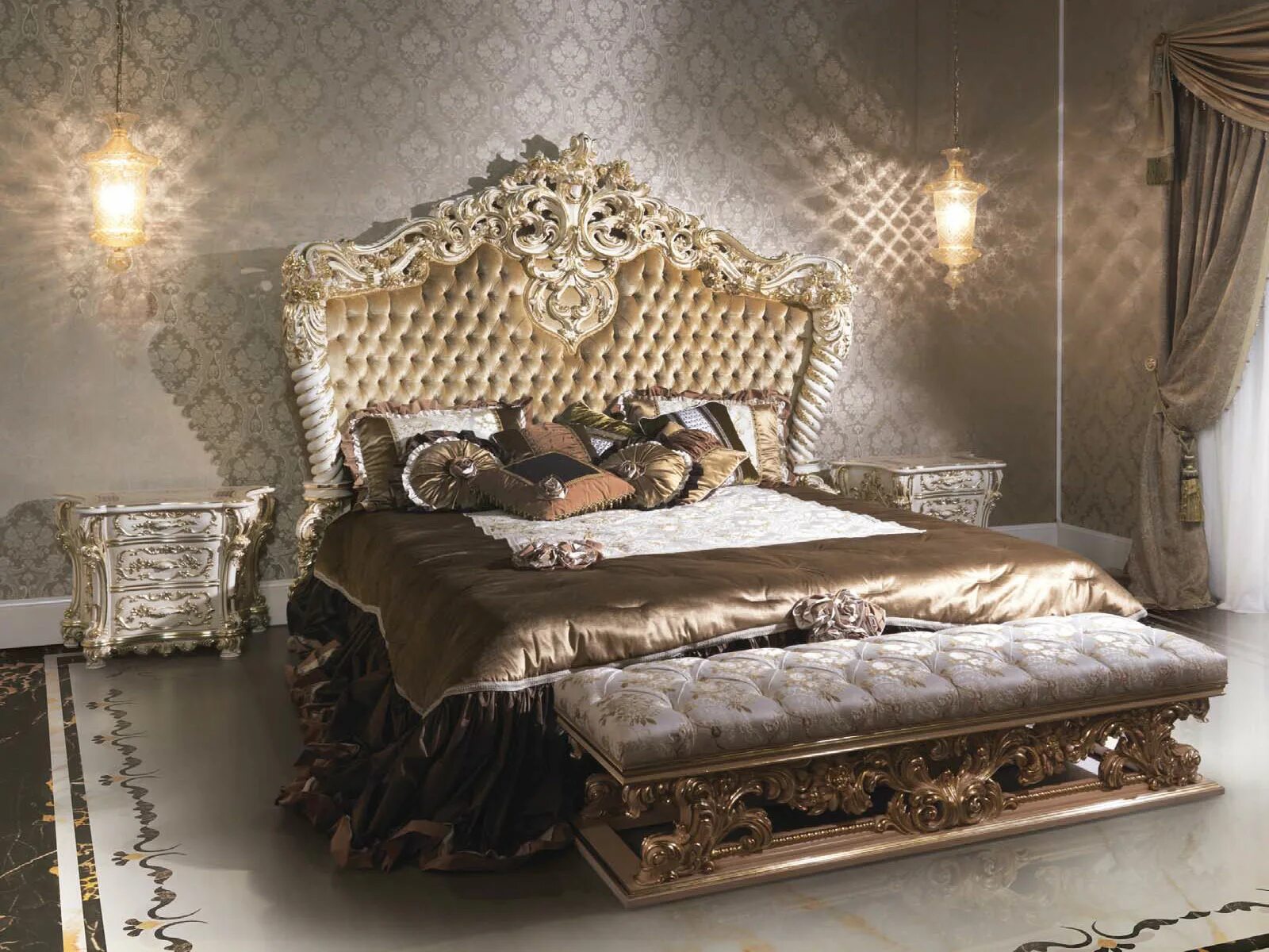 Luxury set. Спальня в стиле Барокко. Спальня в королевском стиле. Королевские спальни в стиле Барокко.