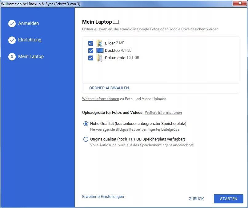 Backup and sync