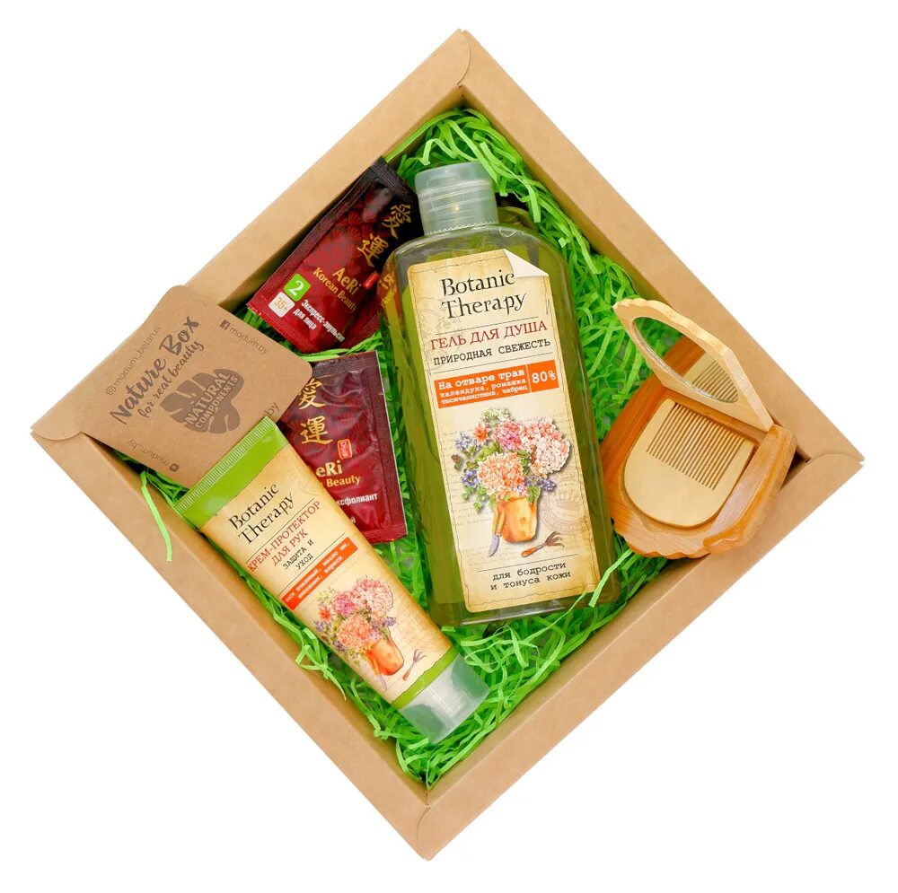 Natural box. Набор косметики «nature Box» Botanic Beauty, 75г+285г. Подарочные наборы Botanical 2в1 для волос. Набор ботаник терапия гель для душа. Набор косметики «nature Box» Beauty Gift, 30г+75г+100г.