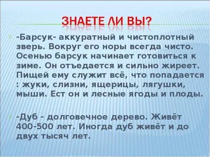 Барсук аккуратный и чистоплотный зверь определить