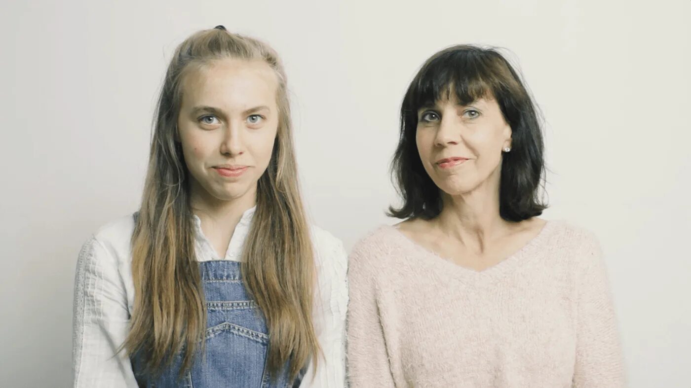Daughter shows. Like mother like. like mother. mother and daughter in church. like not mother like not daughter.