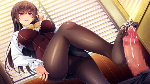 nylon, censored, game cg, mosaic censoring, 1boy, 1girls, big breasts, big ...