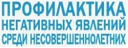 Профилактика негативного явления