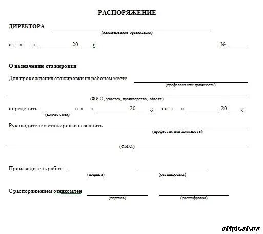 Распоряжение к самостоятельной работе. Распоряжение о стажировке на рабочем месте. Приказ на допуск к самостоятельной работе после стажировки. Приказ о стажировке работника. Приказы о допуске образец.