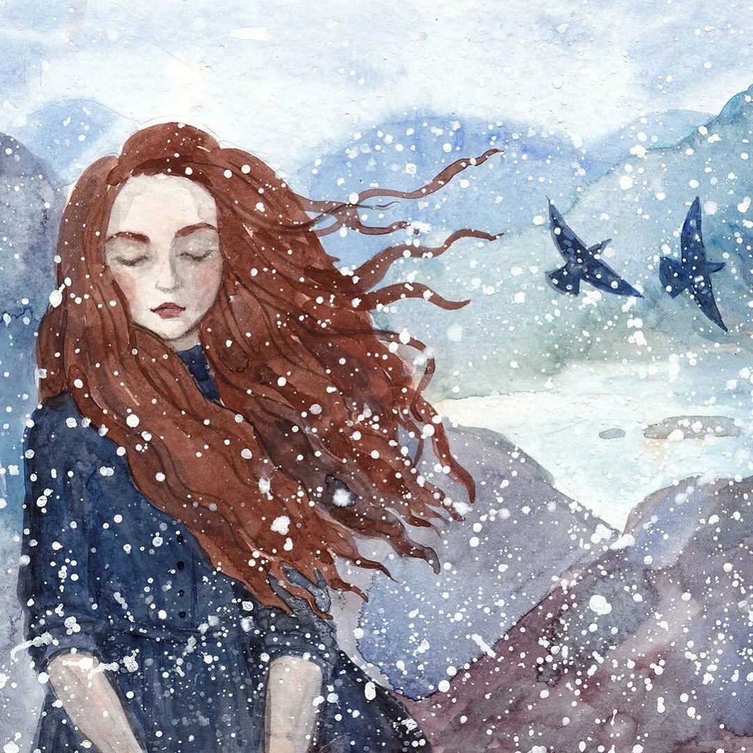 Рисунки зимних девушек. Анна Спешилова иллюстратор. Анна Спешилова художник. Анна Спешилова зима иллюстрации. Картины Спешилова художник Анна.