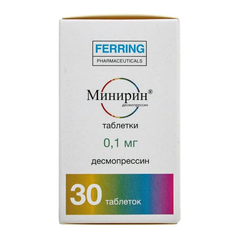 Минирин 60 мкг. Минирин 200мг. Минирин 120 мг. Минирин 0.1мг. Какое основное показание к применению десмопрессина