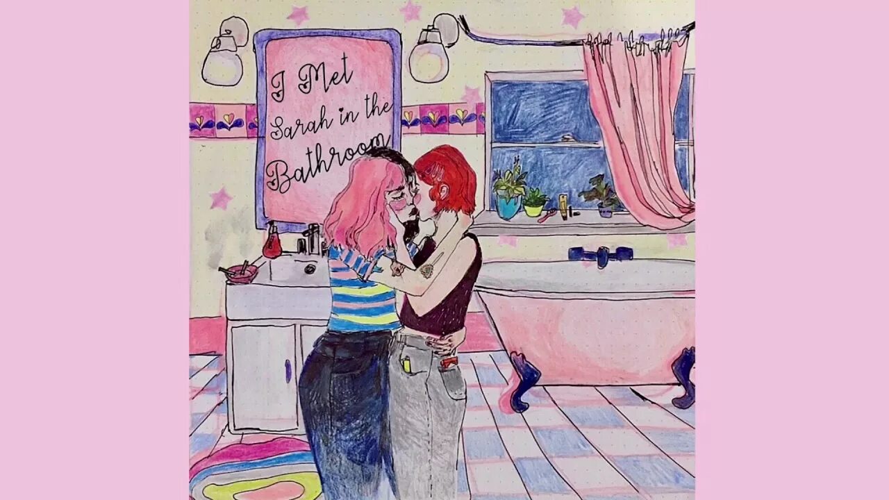 Lets tell me story. I met Sarah in the Bathroom awfultune. Sarah in the Bathroom. I met Sarah in the Bathroom обложка. Redesign awfultune.