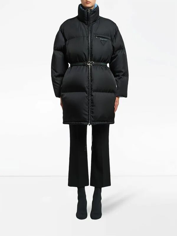 Prada re nylon пуховик. Прада Gabardine Hooded down Coat. Прада Gabardine Hooded down Coat 2022. Prada re nylon пуховик женский. Пуховик цум